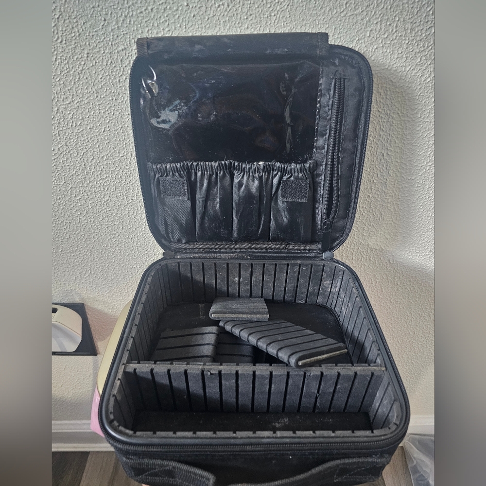 Black Travel Makeup Case